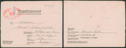 Guerre 40-45 - Lettre "Kriegsgefangenenpost" Expédié Du Stalag I A Gepruft 90 > Hollogne-aux-Pierres (Lièges) - WW II (Covers & Documents)