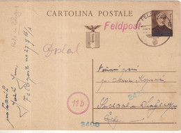 ITALIE : ENTIER POSTAL . UTILISE PAR LA FELDPOST ALLEMANDE . EN POLOGNE . 1944 . - Entiers Postaux