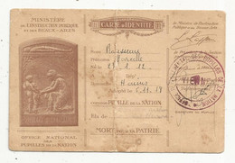 Carte D'identité, PUPILLE DE LA NATION, HAIMS, 86 ,VIENNE , Adopté 1918 - Non Classificati