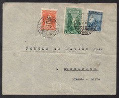 TURQUIE - ISTAMBOUL / 1927 AFFRANCHISSEMENT TRICOLORE SUR LETTRE POUR LA FRANCE (ref 7644) - Storia Postale