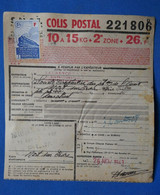 AF12 FRANCE BEL EX COLIS POSTAUX 1943 10 KG   POUR NORT ERDRE+ AFFRANCHISSEMENT PLAISANT - Lettres & Documents