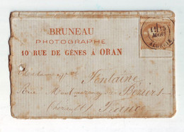 8 LET Lettre Cérés Oblitération à Voir - 1853-1860 Napoleon III