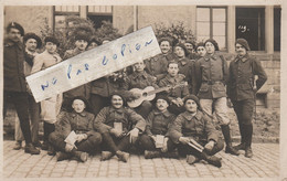 TREVES - Bataillon De Chasseurs Alpins Dont Des Musiciens  ( Carte Photo ) - Regimientos