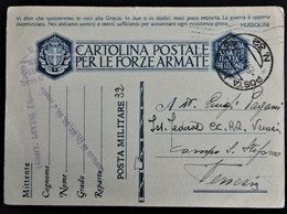 1513 ITALIA ITALY 1941 CARTOLINA POSTALE POSTAL STATIONERY FORZE ARMATE MILITARY World War II IIWW COMANDO ASSALTO - Ganzsachen