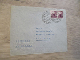 Collection Spécialisée Autriche Italie Lettre  Bozen/Zofingen 1949 Expresbrieven Ferrovia - Occupazione Austriaca