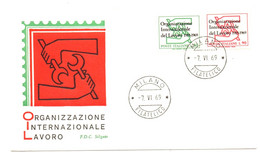 1969 - Italia 1112/13 Organizzazione Internazionale Del Lavoro       FDC - IAO