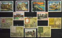 Italie > Petite Collection 12 Timbres Oblitérés 1986 Divers - Bon Etat - Lotti E Collezioni