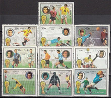 FUJEIRA 1391-1400,used,football - Used Stamps