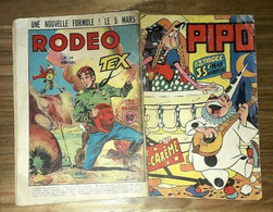 Rare N° PIPO N° 49 LUG 05/03/1955  MI-CAREME ELASTOC  Au Dos RODEO TEX 43 - Lug & Semic