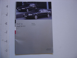 Catalogue Brochure Prospekt AUDI S4 AUDI S4 4.2 Automobile 1994 - Voitures