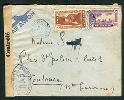 Sénégal - Enveloppe Pour La France En 1942 Avec Contrôle Postal - Ref N 75 - Covers & Documents