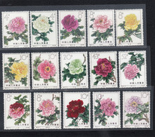 China 1964 Roses  MNH  MI:795-9 - Unused Stamps