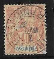 Martinique N°40 - Oblitéré - Léger Pelurage Sinon TB - Used Stamps