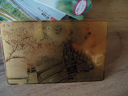 JAPAN USED CARDS  GOLDEN WOMEN PAINTING - Culture
