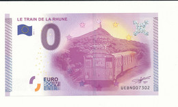 2015-1 - Billet Souvenir - 0 Euro - UEBN -  LE TRAIN DE LA RHUNE -  n° 7302 - Billet épuisé - Pruebas Privadas