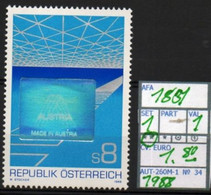 AUSTRIA#:EUROPE #HOLOGRAM# COMMEMORATIVE**# (AUT-260M-1) (34) - Hologramas