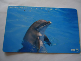 JAPAN USED CARDS   FISHES FISH  DOLPHINS 231-186 - Peces