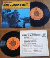 RARE French EP 45t RPM BIEM (7") BOF OST "LE PONT DE LA RIVIERE KWAÏ" (CBS P/s, 1963) - Musique De Films