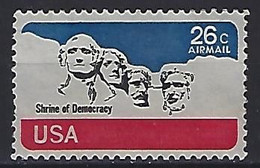 USA  1974  Air Mail, Mt. Rushmore  (*) MM  Mi.1128 - 3b. 1961-... Unused