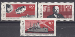 Poland 1967 Mi#1793-1795 Mint Never Hinged - Unused Stamps