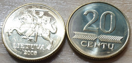 Lithuania 20 Centu 2008 UNC - Litauen