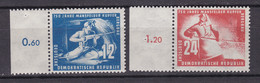 DDR - 1950 - Michel Nr. 273/274 Rand - Ungebr. - Neufs