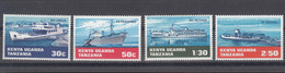 Kenya,Uganda,Tanzania 1969 Boats Ships, Mint Never Hinged Set - Ships