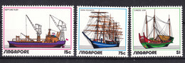 Singapore Boats Ships 1972 Mi#167-169 Mint Never Hinged - Schiffe