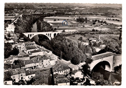 En Avion Au Dessus De Lavaur Les Deux Ponts Circulee En 1964 - Lavaur