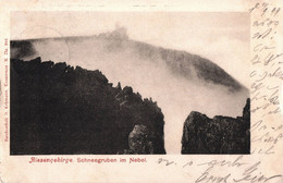 AK Schneegruben Im Nebel 1899 Schneegrube Baude Schneegrubenbaude A Schreiberhau Agnetendorf Spindlermühle Riesengebirge - Schlesien