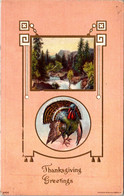 Thanksgiving Greetings With Turkeys 1911 - Thanksgiving