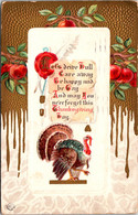 Thanksgiving Greetings With Turkey 1913 - Thanksgiving