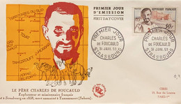 P) 1959 FRANCE, FDC, COVER OF FATHER DE FOUCAULD FRENCH EXPLORER AND MISSIONARY, MURDERED AT TAMANRASSET SAHARA, XF - Andere & Zonder Classificatie