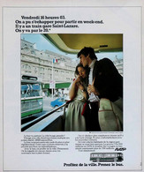 Publicité Papier RATP PARIS BUS SAINT-LAZARE  Juin 1976 PM 1413 P1060699 - Werbung