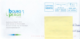 Lettre  "  Mairie De Bourg De Péage  26300  "  Drôme  -  Daté Du 29-10-2021 - Storia Postale