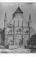 ¤¤   -   NIEUIL-sur-L'AUTISE  -   Carte-Photo De L'Eglise En 1830    -   ¤¤ - Other & Unclassified