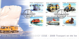 ROSS DEPENDENCY  FDC 2000 TRANSPORT ON ICE Mi #66-71 / YZ125 - FDC