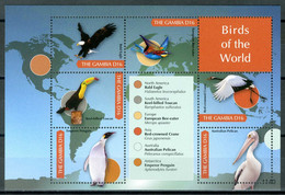GAMBIA 2011** - Uccelli / Birds  - Block Di 6 Val. MNH. - Ohne Zuordnung