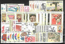 Tchécoslovaquie 1970-1971 Lot Avec Les Timbres Obliteré - Collections, Lots & Séries