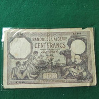 ALGERIA 100 Francs 1936 - Algerije