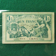 ALGERIA 1 Franc 1915 - Algerije