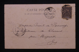 GUYANE - Affranchissement Groupe De Cayenne Sur Carte Postale En 1903 Pour La France - L 110106 - Briefe U. Dokumente