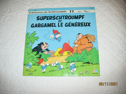 Disque 33 T - 2 Histoires Avec Livret " Superschtroumph " Et "  Gargamel Le Généreux "1981 - BD - Peyo - Niños