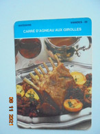 Carre D'agneau Aux Girolles. Editions CER Gastronomie Viandes 39. 10,3 X 15 Cm. - Recepten
