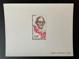 Mali 1978 Mi. 647 Epreuve De Luxe Proof Mohandas Mahatma Gandhi Assassinat Inde India - Mahatma Gandhi