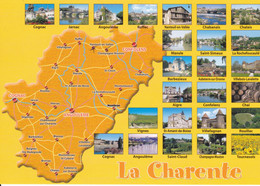 16 CHARENTE - CARTE GEOGRAPHIQUE  ET MULTI - VUES - Landkarten