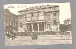 NAMUR LE THEATRE  LOTS OF PEOPLE UNUSED GB STAMPS ON THE BACK - Namur