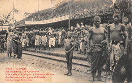 BENIN - Voyage Du Ministre Des Colonies à La Côte D'Afrique - Chemin De Fer Du Dahomey En Gare D' ALLADA - Benin