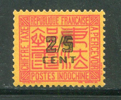 INDOCHINE- Taxe Y&T N°58- Oblitéré - Postage Due