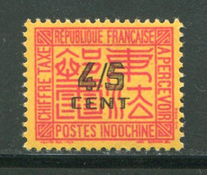 INDOCHINE- Taxe Y&T N°59- Neuf Avec Charnière * - Postage Due